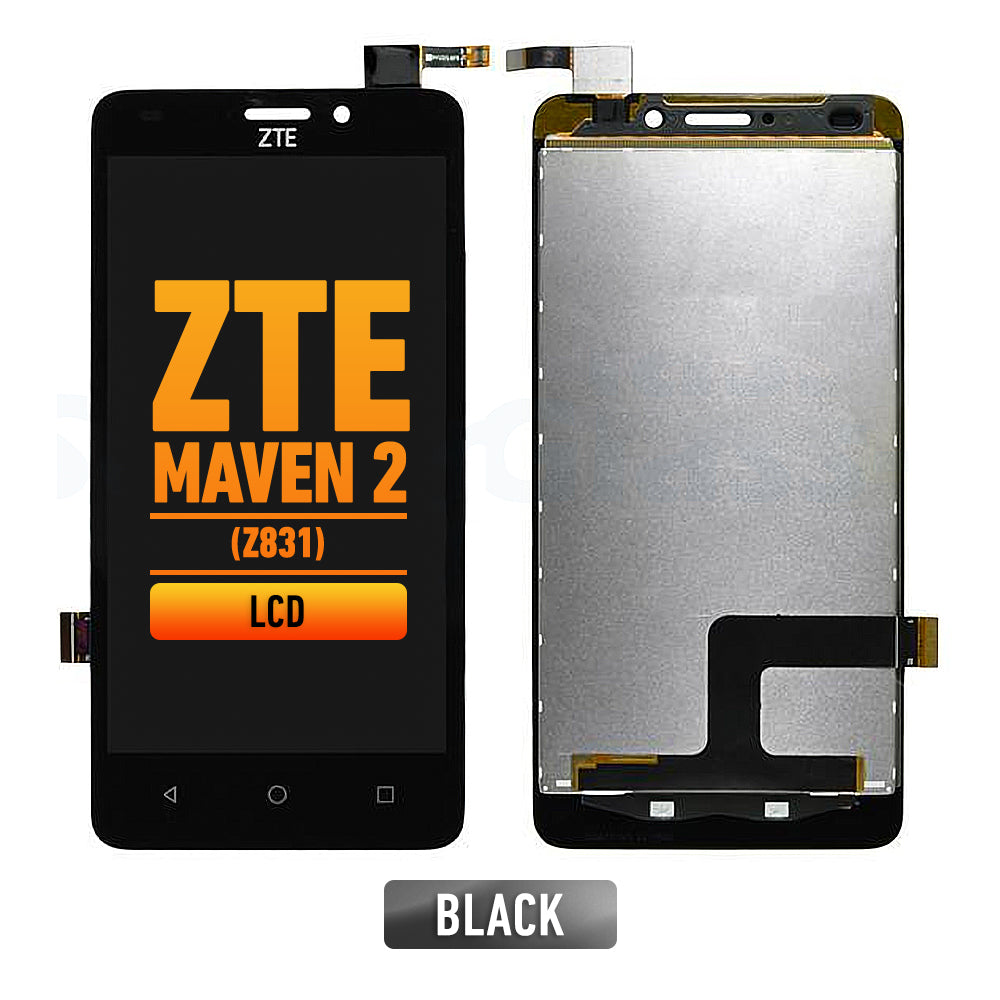 ZTE Maven 2 (Z831) LCD Screen Assembly Replacement (Black)