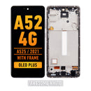 Samsung Galaxy A52 4G (A525 / 2021) (6.46") OLED Screen Assembly Replacement With Frame (OLED PLUS) (Awesome White)