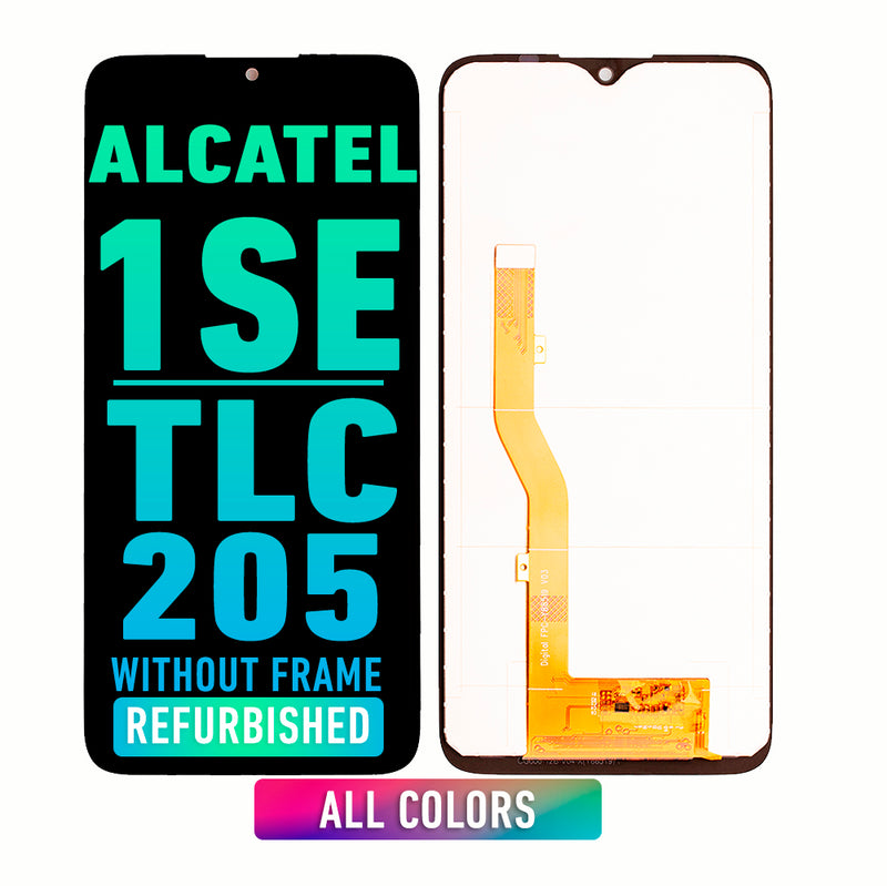 Alcatel 1SE (5030 / 2020) / TCL 205 LCD Screen Assembly Replacement Without Frame (Refurbished) (All Colors)