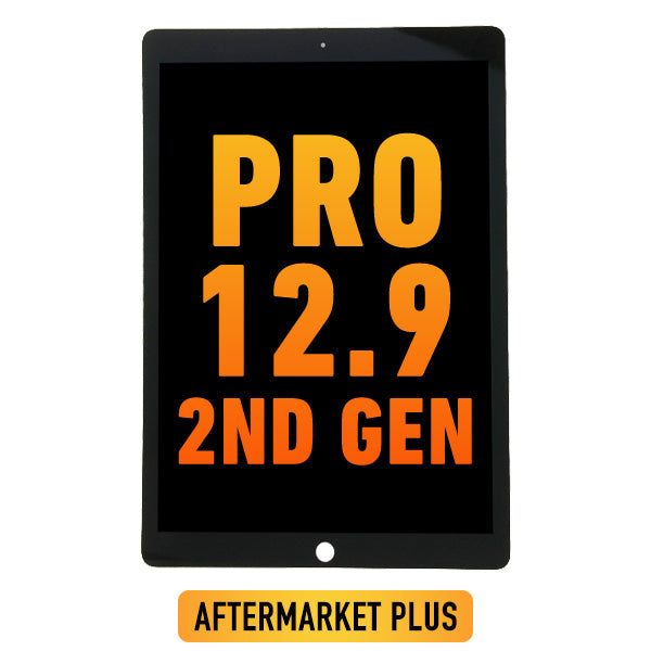 iPad Pro 12.9" (2nd gen / 2017) LCD Screen Assembly Replacement With Digitizer & Daughter Board Flex Pre-Installed (Aftermarket Plus) (Black)
