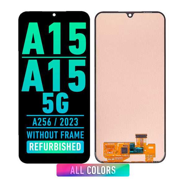 Samsung Galaxy A15 4G (A155 / 2023) / A15 5G (A156 / 2023) OLED Screen Assembly Replacement Without Frame (Refurbished) (All Colors) (US / INT Version)