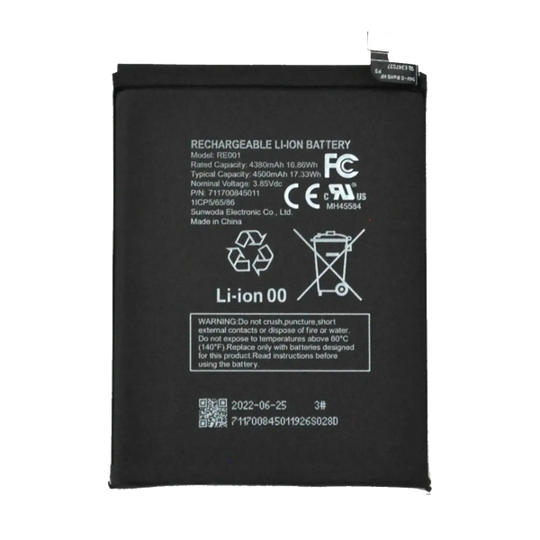T-Mobile Revvl 6 / 6X Battery Replacement High Capacity (RE001)