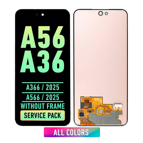 Samsung Galaxy A56 5G / A36 5G (A566 / A366 / 2025) OLED Screen Assembly Replacement Without Frame (Service Pack) (All Colors)