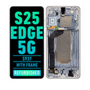 Samsung Galaxy S25 Edge 5G OLED Screen Assembly Replacement With Frame (Refurbished) (Titanium Silver)