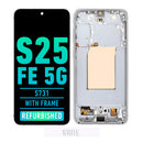 Samsung Galaxy S25 FE 5G OLED Screen Assembly Replacement With Frame (Refurbished) (White)
