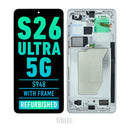 Samsung Galaxy S26 Ultra 5G OLED Screen Assembly Replacement With Frame (Refurbished) (White)
