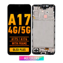 Samsung Galaxy A17 4G (A175 / 2025) / A17 5G (A176 / 2025) (6.7") LCD Screen Assembly Replacement With Frame (OLED Plus) (All Colors)
