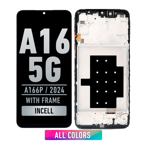 Samsung Galaxy A16 5G (A166P / 2024) LCD Screen Assembly Replacement With Frame (International Version) (INCELL) (All color)