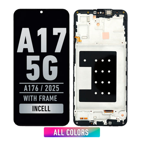 Samsung Galaxy A17 5G (A176 / 2025) LCD Screen Assembly Replacement With Frame (INCELL) (All Colors)