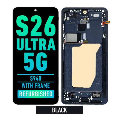Samsung Galaxy S26 Ultra 5G OLED Screen Assembly Replacement With Frame (Refurbished) (Black)
