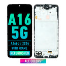 Samsung Galaxy A16 5G (A166U / 2024) LCD Screen Assembly Replacement With Frame (US Version) (Refurbished) (All color)