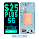 Samsung Galaxy S26 Plus 5G OLED Screen Assembly Replacement With Frame (Refurbished) (Sky Blue)