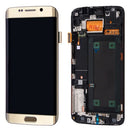 Samsung Galaxy S6 Edge OLED Screen Assembly Replacement With Frame (AT&T / T-Mobile / International) (Refurbished) (Gold Platinum)