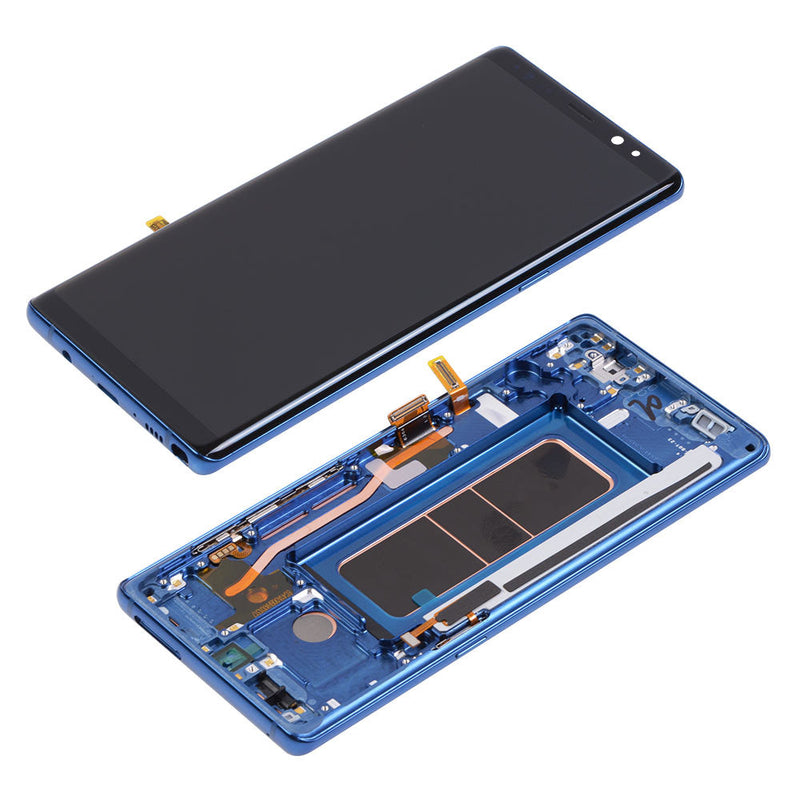 Samsung Galaxy Note 8 OLED Screen Assembly Replacement With Frame (Refurbished) (Deep Sea Blue)