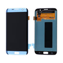 Samsung Galaxy S7 Edge OLED Screen Assembly Replacement Without Frame (All Version) (Refurbished) (Coral Blue)