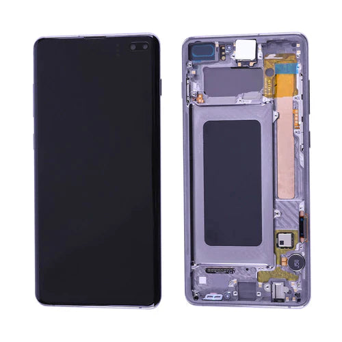 Samsung Galaxy S10 Plus LCD Screen Assembly Replacement With Frame (WITHOUT FINGER PRINT SENSOR)  (Aftermarket Incell) (Prism / Ceramic Black)