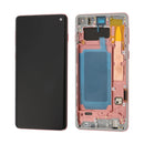 Samsung Galaxy S10 OLED Screen Assembly Replacement With Frame (Refurbished) (Flamingo Pink)