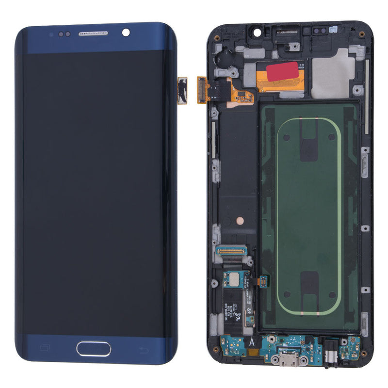 Samsung Galaxy S6 Edge Plus OLED Screen Assembly Replacement With Frame (AT&T / T-Mobile) (Refurbished) (Black Sapphire)
