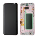 Samsung Galaxy S8 Plus OLED Screen Assembly Replacement With Frame (Refurbished) (Maple Gold)