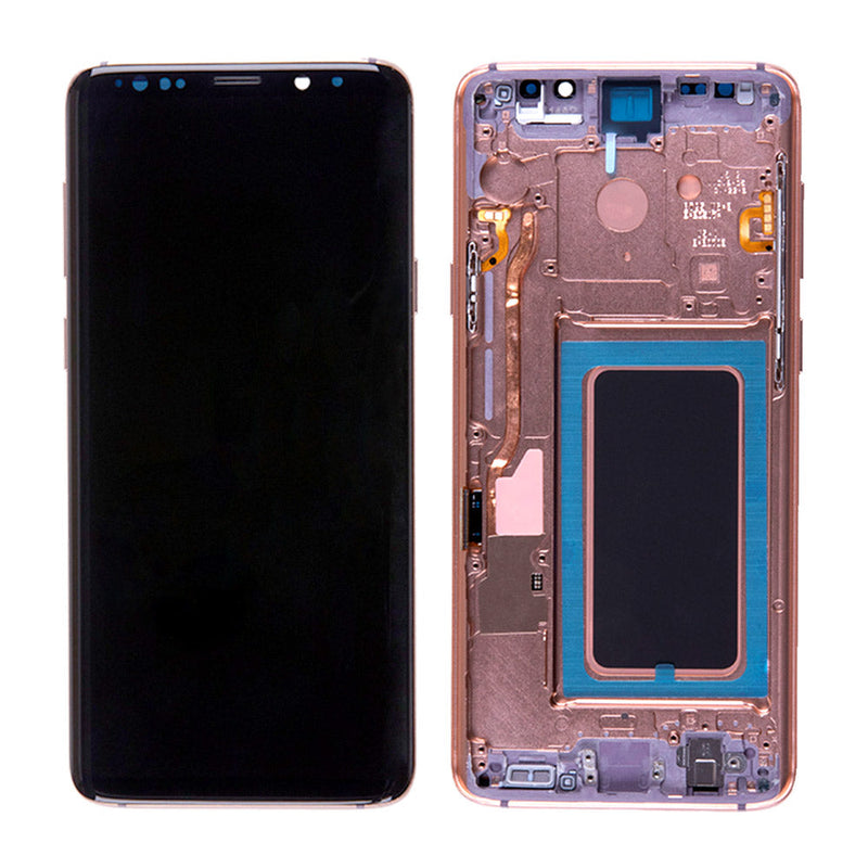 Samsung Galaxy S9 Plus OLED Screen Assembly Replacement With Frame (Refurbished) (Sunrise Gold)