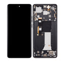 Motorola Moto Edge 2023 (XT2305) OLED Assembly With Frame (Refurbished) (Eclipse Black)