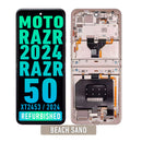 Motorola Razr 2024 / Razr 50 (XT2453 / 2024) OLED Assembly With Frame (Refurbished) (Beach Sand)
