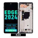 Motorola Moto Edge 2024 (XT2405 / 2024) OLED Assembly With Frame (Refurbished) (Black)