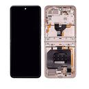 Motorola Razr 2024 / Razr 50 (XT2453 / 2024) OLED Assembly With Frame (Refurbished) (Beach Sand)