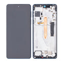Motorola Edge 20 Pro (XT2153-1 / 2021) LCD Assembly With Frame (Refurbished) (Midnight Blue)