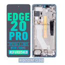 Motorola Edge 20 Pro (XT2153-1 / 2021) LCD Assembly With Frame (Refurbished) (Iridescent Cloud)