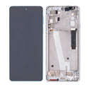 Motorola Edge 20 (XT2143 / 2021) LCD Assembly With Frame (Refurbished) (Frosted White)