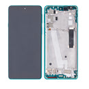 Motorola Edge 20 (XT2143 / 2021) LCD Assembly With Frame (Refurbished) (Frosted Emerald)