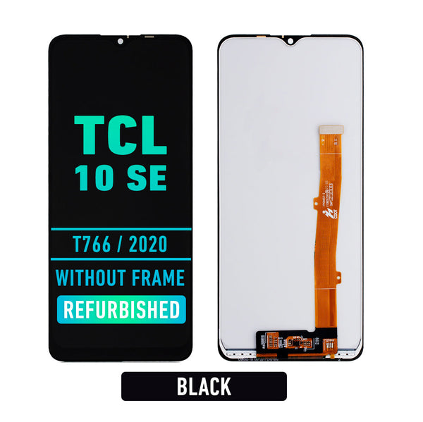 TCL 10 SE (T766)OLED Screen Assembly Replacement Without frame (Refurbished) (Black)