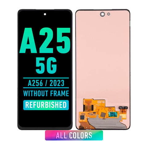 Samsung Galaxy A25 5G (A256 / 2023) OLED Screen Assembly Replacement Without Frame (Refurbished) (All Colors)