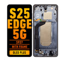 Samsung Galaxy S25 Edge 5G OLED Screen Assembly Replacement With Frame (OLED PLUS) (Titanium Jet Black)