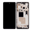 Motorola Edge Plus 5G UW (2022) / Edge 30 Pro (XT2201-1/4) OLED Assembly With Frame (Refurbished) (Cosmos Blue)