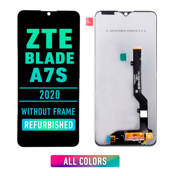 ZTE Blade A7s (2020) OLED Screen Assembly Replacement Without frame  (Refurbished) (Black)