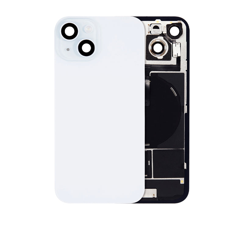 iPhone 15 Plus Back Cover Glass With Steel Plate | Wireless NFC & MagSafe Magnet Pre-installed Replacement (No Logo) (All Colors)