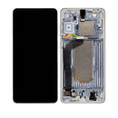 Samsung Galaxy S25 Edge 5G OLED Screen Assembly Replacement With Frame (Refurbished) (Titanium Silver)
