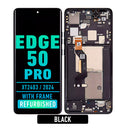 Motorola Moto Edge 50 Pro (XT2403 / 2024) OLED Assembly With Frame (Refurbished) (Black Beauty)