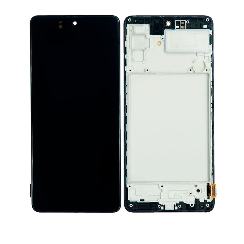 Samsung Galaxy M51 (M515 / 2020) OLED Screen Assembly Replacement With Frame (Refurbished) (All Colors)