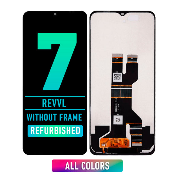 T-Mobile Revvl 7 LCD Screen Assembly Replacement Without Frame (Refurbished) (All Colors)