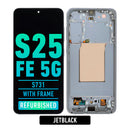 Samsung Galaxy S25 FE 5G OLED Screen Assembly Replacement With Frame (Refurbished) (JetBlack)