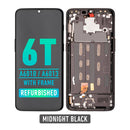 OnePlus 6T (A6010 / A6013) OLED Screen Assembly Replacement With Frame (Refurbished) (Midnight Black)