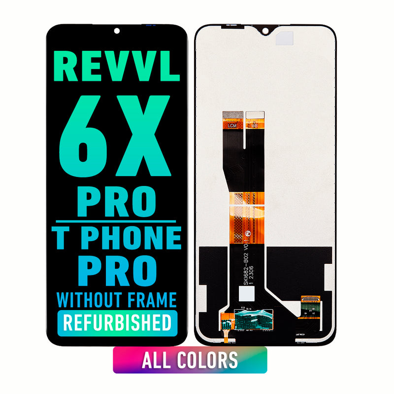 T-Mobile Revvl 6x Pro 5G LCD Screen Assembly Replacement Without Frame (Refurbished) (All Colors)