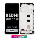 Redmi Note 12 4G LCD Screen Assembly Replacement With Frame (Incell) (All Colors)