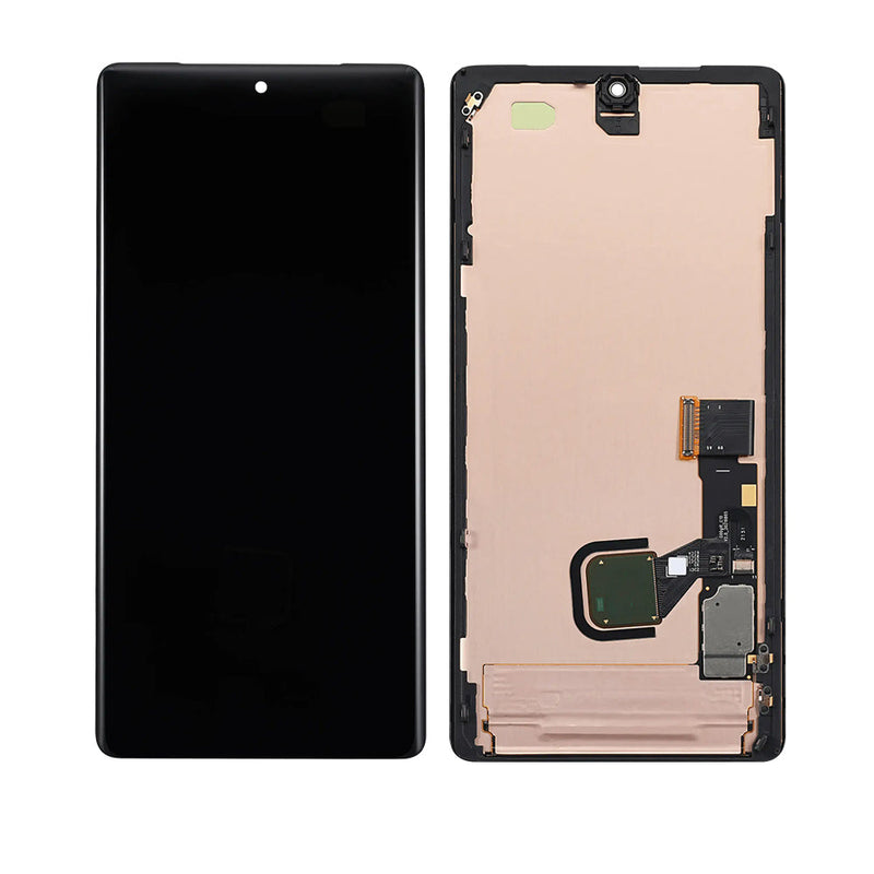 Google Pixel 7 Pro OLED Screen Assembly Replacement With Frame (With Finger Print Scanner) (Refurbished) (All Colors)