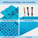 Blue Rubber Silicone Pad with Magnetic Repair Mat Heat Insulation BGA Soldering Repair Station