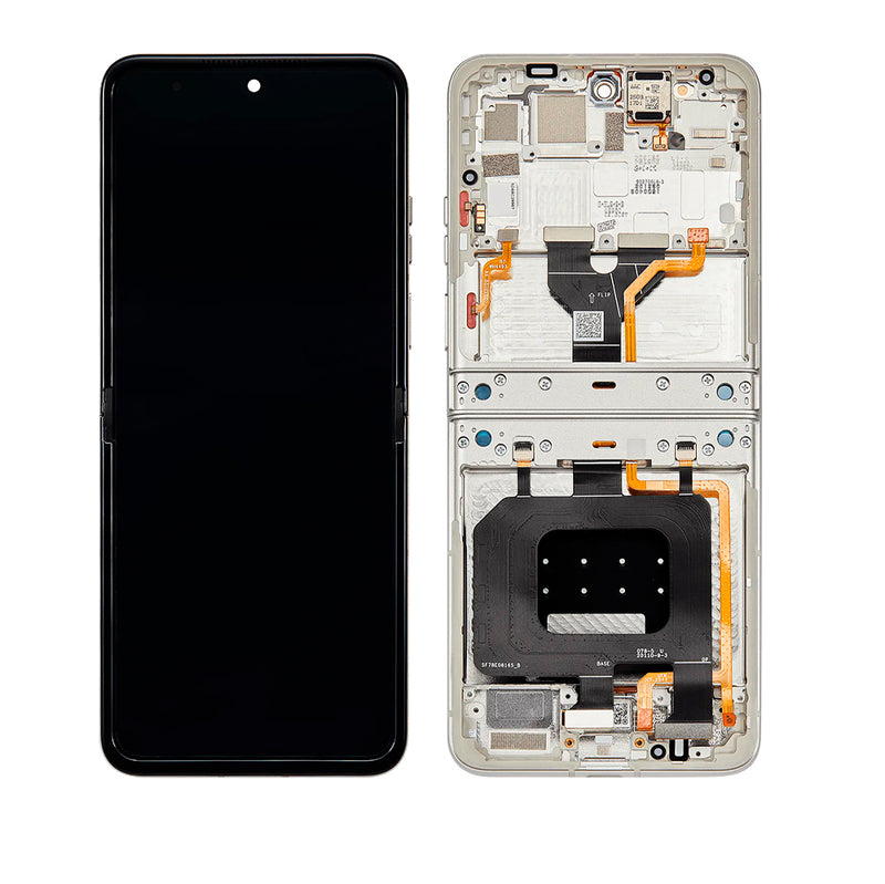 Motorola Razr 2025 / Razr 60 (XT2553 / 2025) OLED Assembly With Frame (Refurbished) (Lightest Sky)