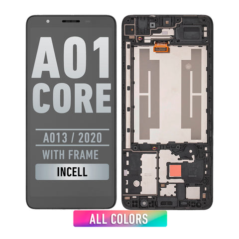 Samsung Galaxy A01 Core (A013/2020) LCD Screen Assembly Replacement With Frame (INCELL)